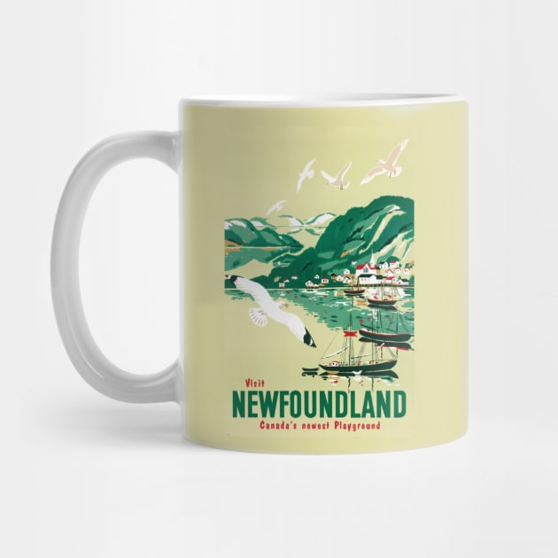 Vintage Travel Poster Canada Visit Newfoundland by vintagetreasure